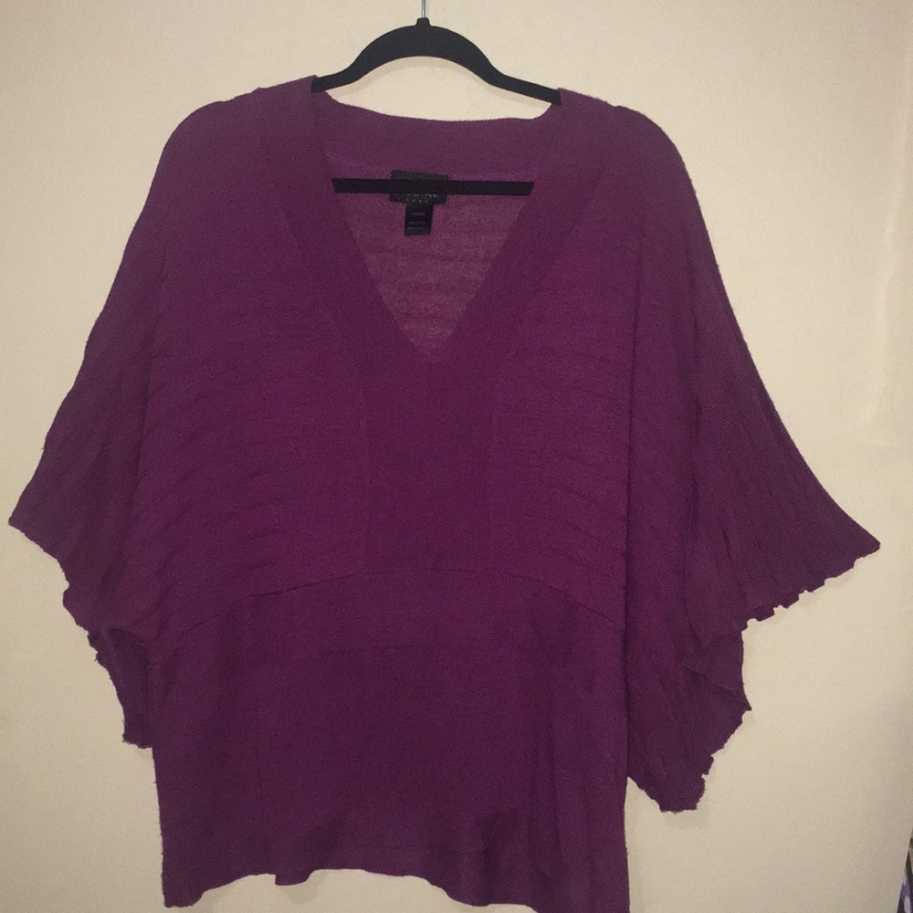 Cranberry purple textured Blouse